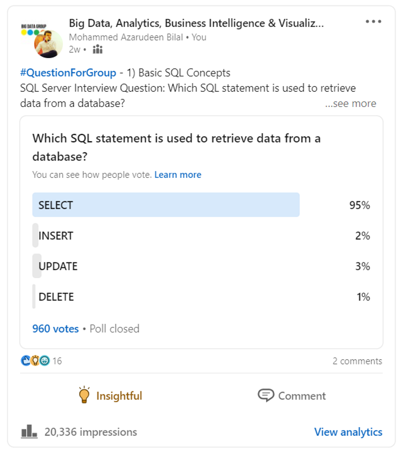 SQL Server Interview Questions Poll